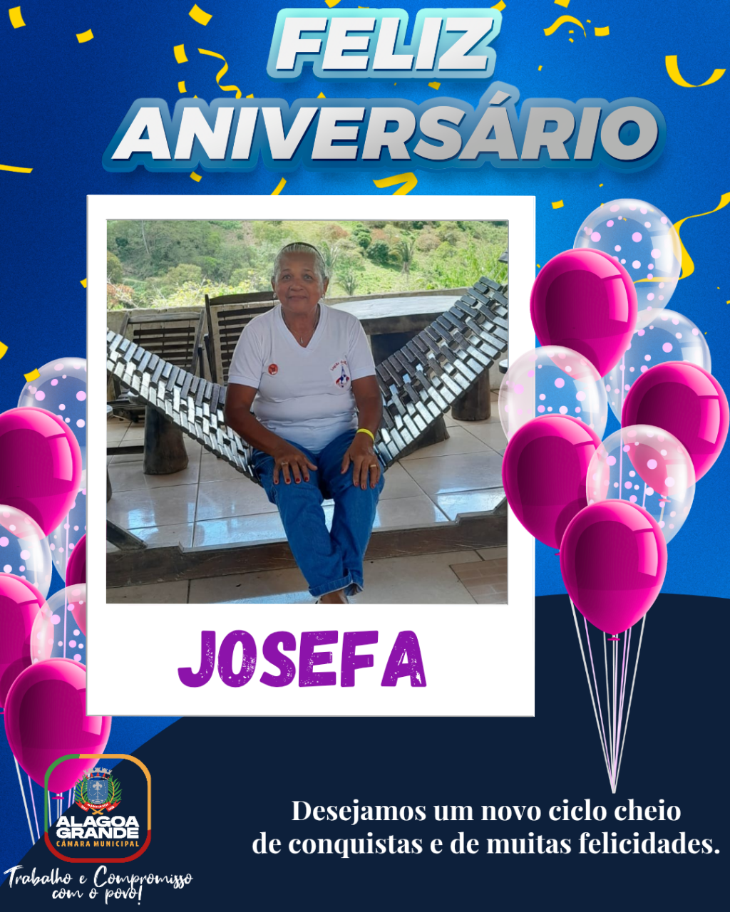 Feliz Aniversário Dona Josefa