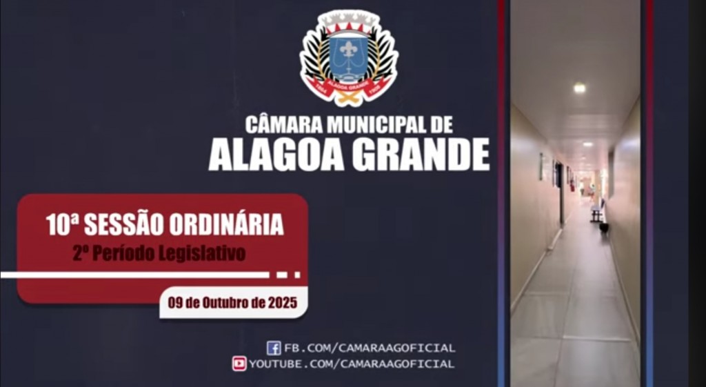 Imagem 10ª Sessão Ordinária - 2º Período Legislativo - 09/10/2025