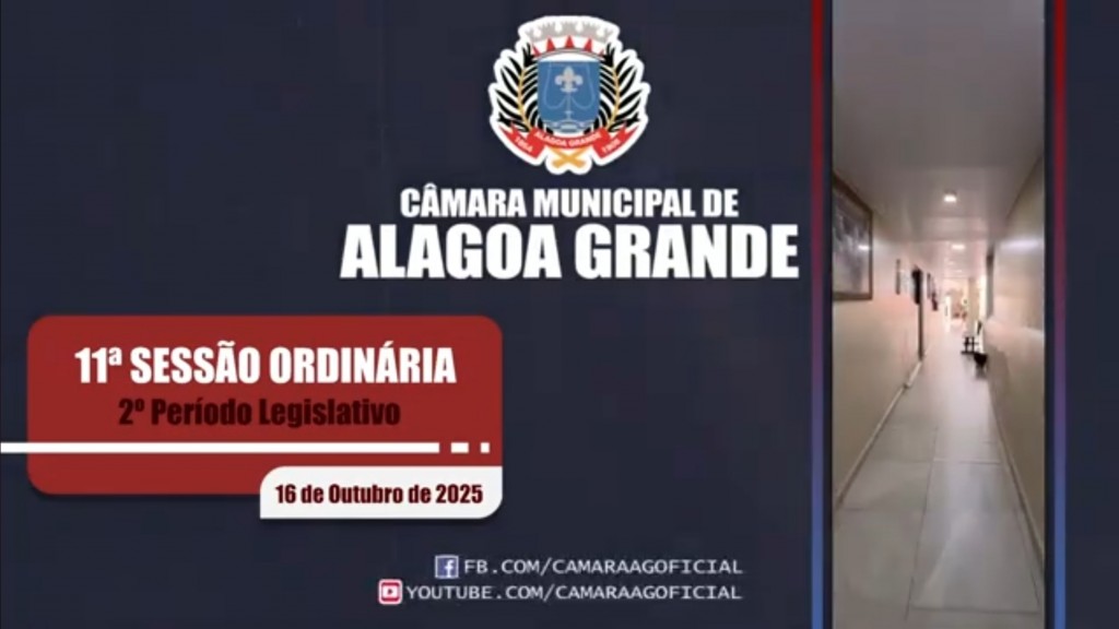Imagem 11ª Sessão Ordinária - 2º Período Legislativo - 16/10/2025