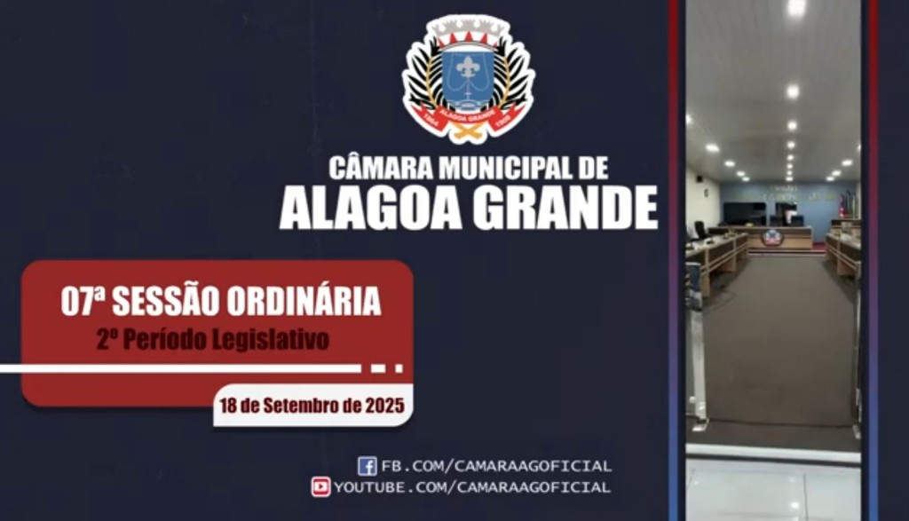 Imagem 07ª Sessão Ordinária - 2º Período Legislativo - 18/09/2025