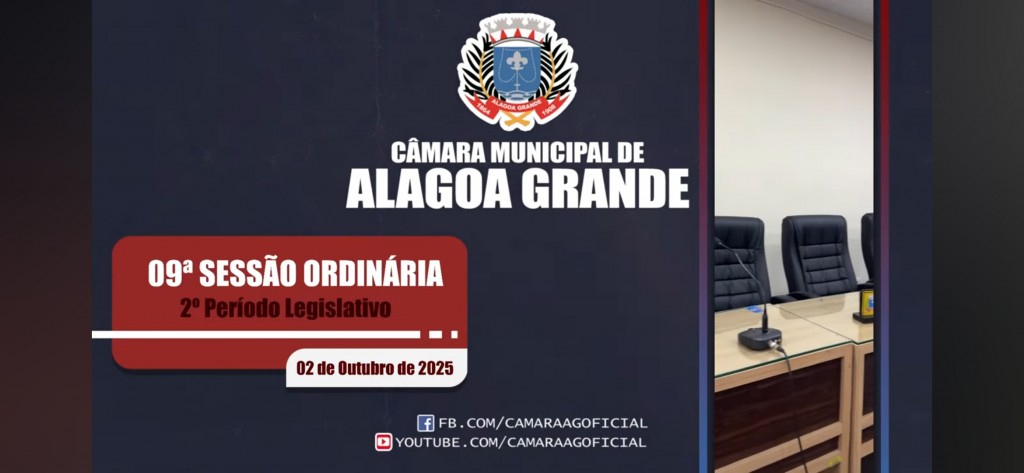 Imagem 09ª Sessão Ordinária - 2º Período Legislativo - 02/10/2025